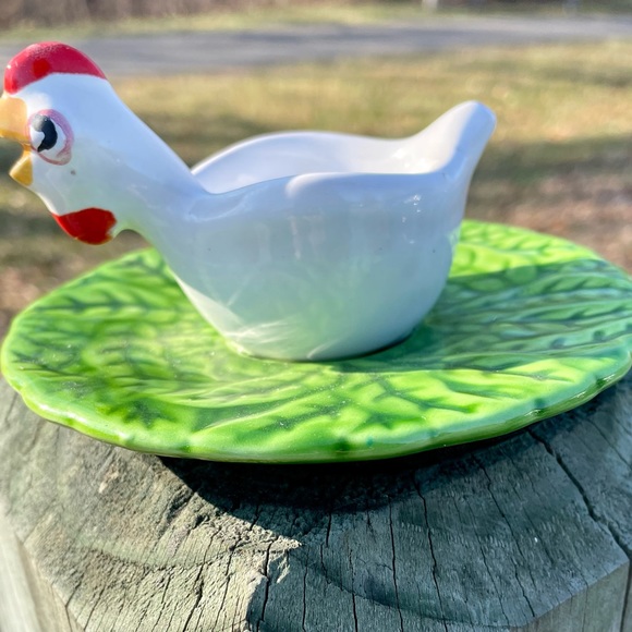 Dining Vintage Ceramic Chicken Egg Cup Holder Poshmark